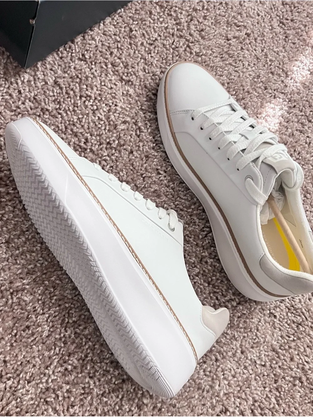 Cole Haan White Leather Sneakers